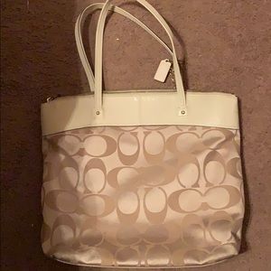 White coach purse
